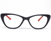 Cateye matt black frame for women in latest shape, know for its durability WITH BLUE BLOCKER SUPERIOR LENS.