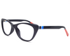 Cateye matt black frame for women in latest shape, know for its durability WITH BLUE BLOCKER SUPERIOR LENS.