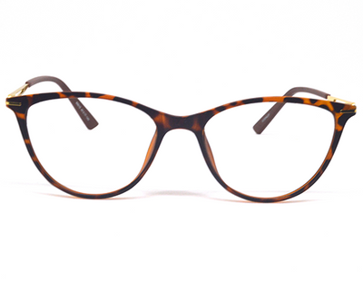 Stylish Cateye frame for women in Tiger brown (matt finish).