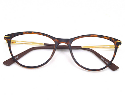 Stylish Cateye frame for women in Tiger brown (matt finish).