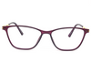 Stylish Cateye frame for women in magenta color.