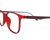 Non-breakable, retro round frame in TR material for Unisex.(Matt Red)