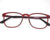 Non-breakable, retro round frame in TR material for Unisex.(Matt Red)