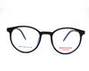 Non-breakable round frame in TR material for 8-14 years old. (Blue-Black)