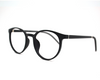 Non-breakable round frame in TR material for unisex.(Matt Black)