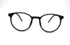 Non-breakable round frame in TR material for unisex.(Matt Black)