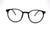 Non-breakable round frame in TR material for unisex.(Matt Black)