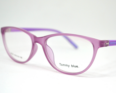 Non-breakable cateye frame in TR material for 8-12 years old.(Purple)