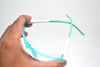 Non-breakable rectangular frame in TR material for 8-12 years old.(Turquoise)