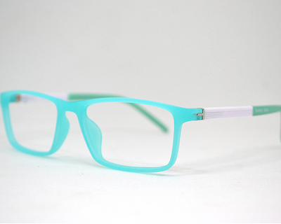 Non-breakable rectangular frame in TR material for 8-12 years old.(Turquoise)