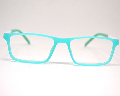 Non-breakable rectangular frame in TR material for 8-12 years old.(Turquoise)