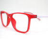 Light Red & white Non-breakable rectangular frame in TR material for 8-12 years old.