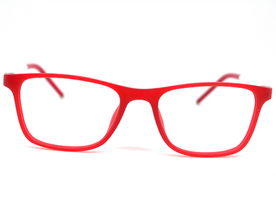 Light Red & white Non-breakable rectangular frame in TR material for 8-12 years old.