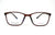 Brown Non-breakable rectangular frame in TR material for unisex.