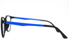 Black-blue Non-breakable rectangular frame in TR material for unisex.