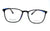 Black-blue Non-breakable rectangular frame in TR material for unisex.