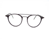 Brown Non-breakable round frame in TR material for unisex. (Dark brown)