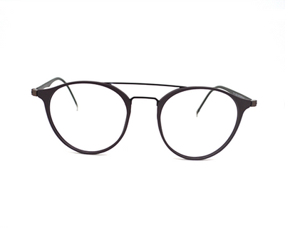 Brown Non-breakable round frame in TR material for unisex. (Dark brown)