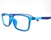 Trendy blue Non-breakable rectangular frame in TR material for unisex.(Hongsitun)