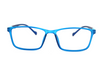 Trendy blue Non-breakable rectangular frame in TR material for unisex.(Hongsitun)