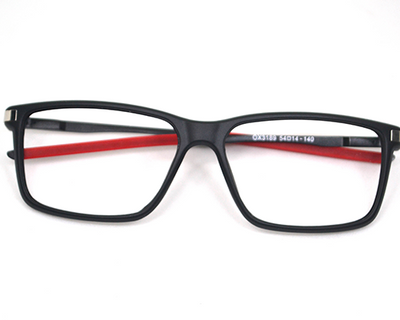 Black-Red Non-breakable rectangular Sports frame in TR material for male.