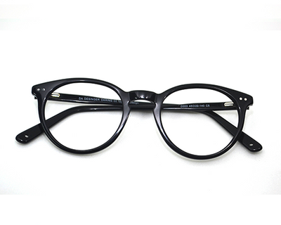 Round Black sheet frame for unisex. Known for its durability.(Black)