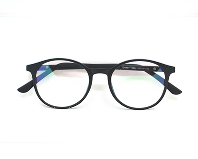 Matt Black round frame with spring.