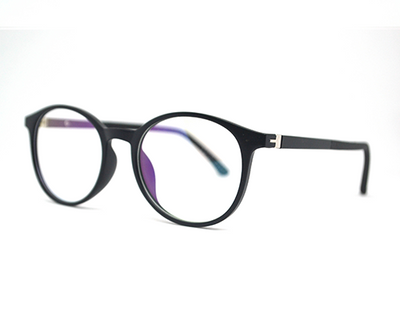 Matt Black round frame with spring.