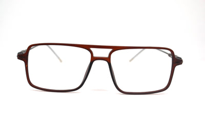 Light weight non-breakable, rectangular frame in TR material for Unisex. (Matt Brown)