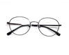 Trendy grey metal frame in round shape WITH BLUE BLOCKER SUPERIOR LENS for unisex.