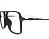 Light weight non-breakable, rectangular frame in TR material for Unisex.(Matt Black)