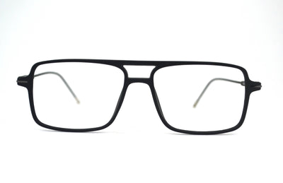 Light weight non-breakable, rectangular frame in TR material for Unisex.(Matt Black)