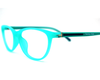 Non-breakable, cateye frame in TR material for baby between 8-12 years old.(Turquoise)