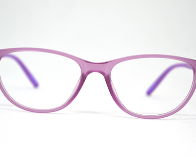 Non-breakable, cateye frame in TR material for baby between 8-12 years old.(Purple)