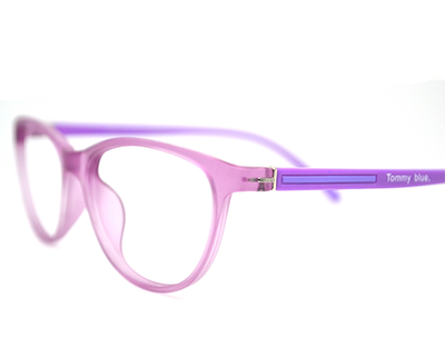 Non-breakable, cateye frame in TR material for baby between 8-12 years old.(Purple)