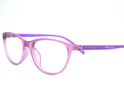 Non-breakable, cateye frame in TR material for baby between 8-12 years old.(Purple)