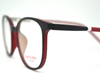 Non-breakable, round frame in TR material for unisex.(Black & Red)