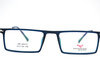 Non-breakable, rectangular frame in TR material for unisex. The metal sides are flexibles and non breakable.(Blue)