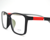 Non-breakable, rectangular frame in TR material for unisex.(Hongsitun-Black)