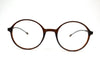 Non-breakable, round frame in TR material for unisex.(Brown)