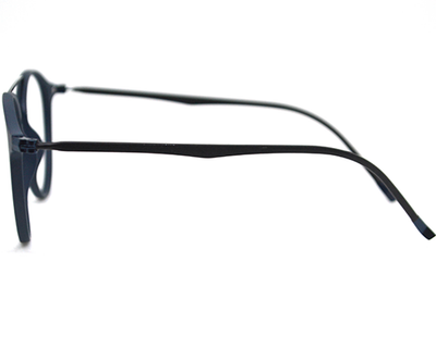 Non-breakable, round frame in TR material for unisex.(Black)