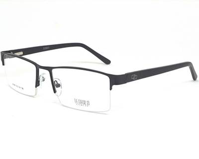 Metal half frame (black) for men. Known for it's durability.