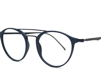 Non-breakable, round frame in TR material for unisex.(Black)