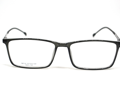 Non-breakable, rectangular frame in TR material for unisex.(Porsche-Grey)