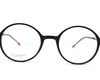 Non-breakable, round frame in TR material for unisex.(Black)