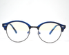 Latest metal Blue-grey club master frame in round shape for Unisex. Known for its durability.(Blue)