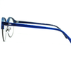 Latest metal Blue-grey club master frame in round shape for Unisex. Known for its durability.(Blue)