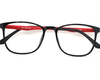 Non-breakable, retro-round frame in TR material for unisex.(Black & Red)