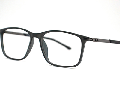 Non-breakable, rectangular frame in TR material for unisex.(Grey)