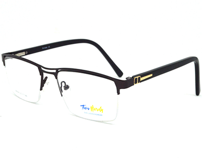 Latest metal half frame for men in silver color. Known for it's durability.